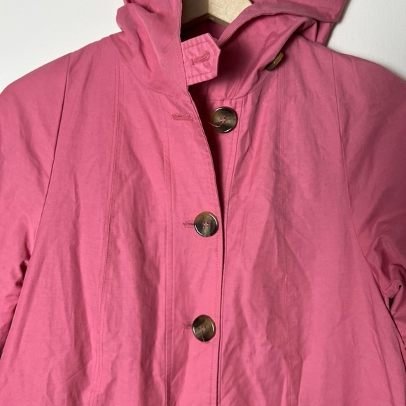 Appleseeds Women Jacket Windbreaker Rain Coat Lined Pink Hoodcore Outdoor Cotton - Picture 3 of 14